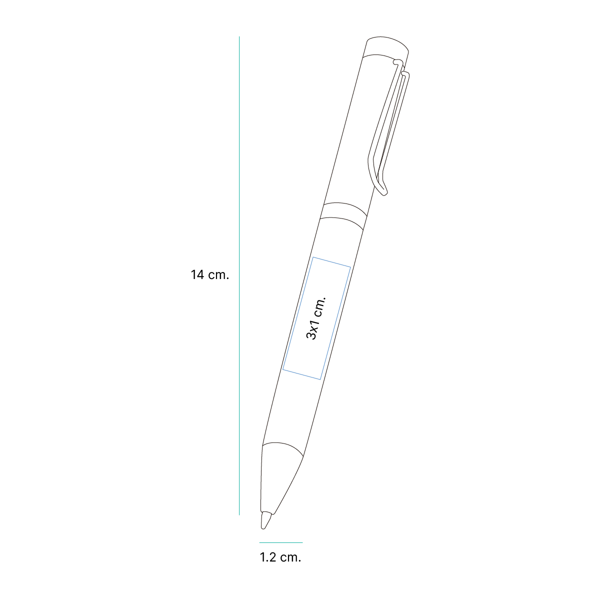 BOLÍGRAFO TWIST TIPO BARREL RAWA BL-105
