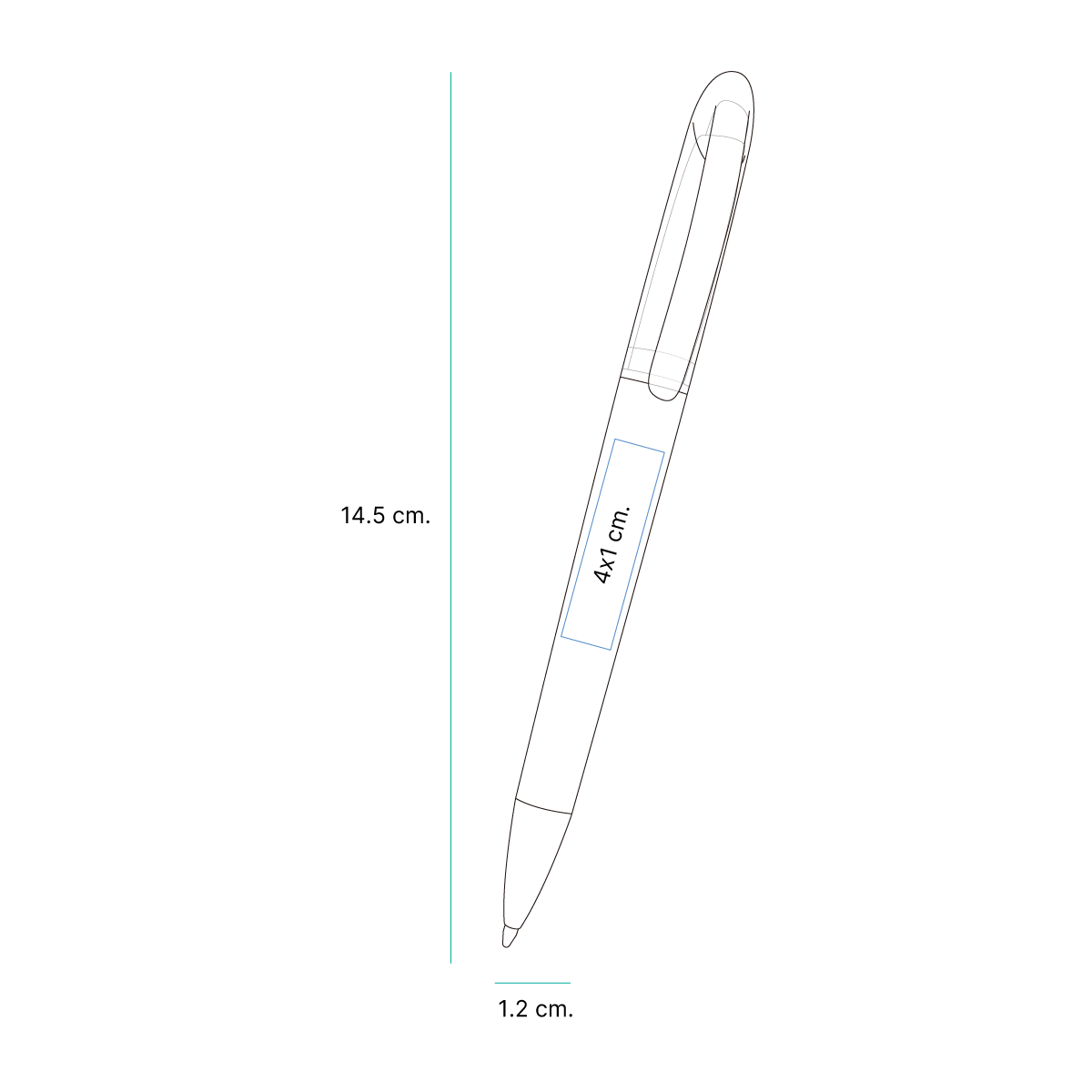 BOLÍGRAFO DE PLÁSTICO ASÍS BL-140