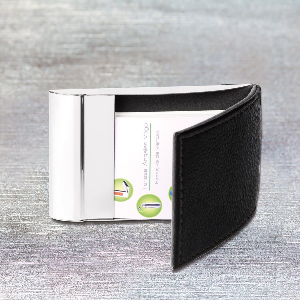 PORTA TARJETAS CURVO EX-018