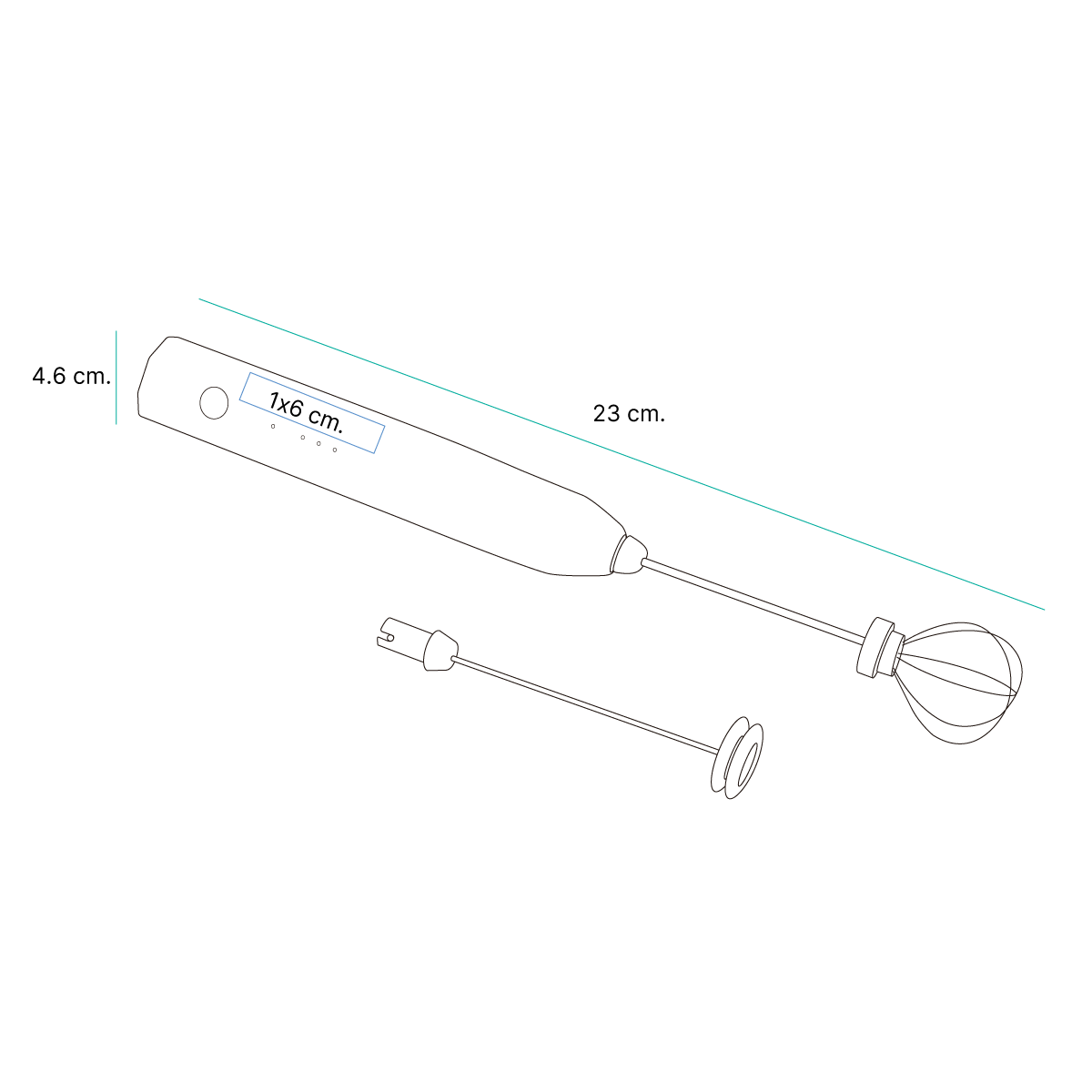 ESPUMADOR RECARGABLE HM-075