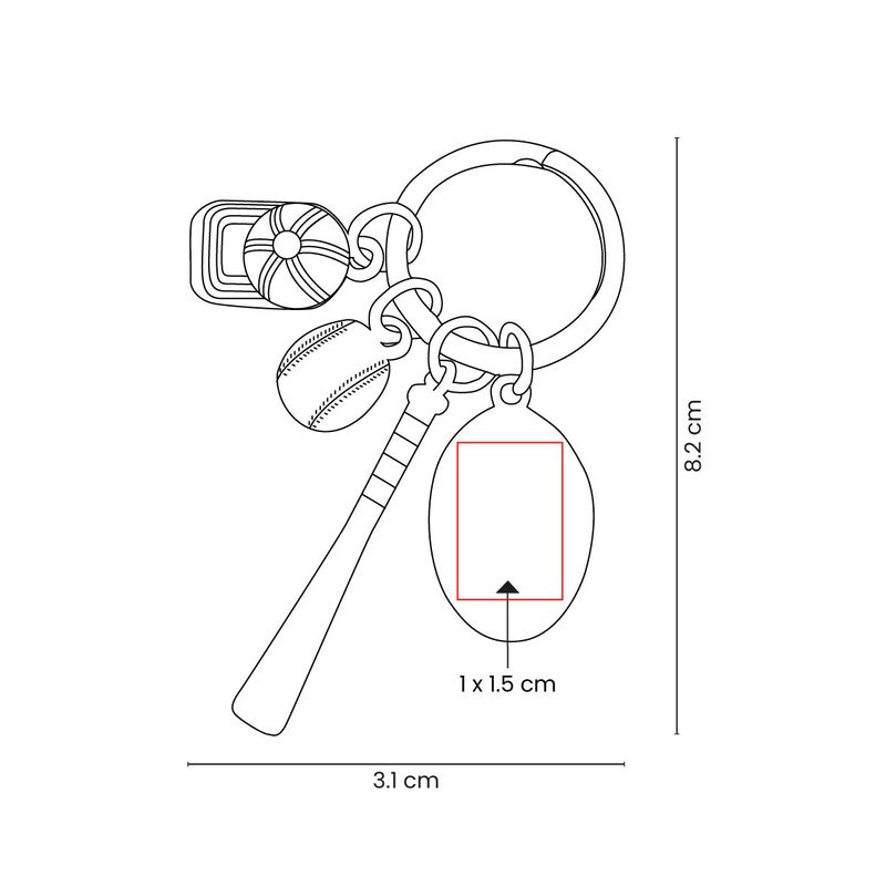 LLAVERO BUNT BASEBALL M 7988