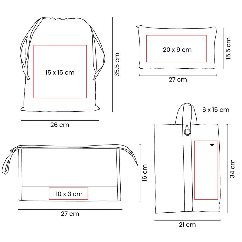 SET ORGANIZADOR DE VIAJE DEVIKA PRO 092