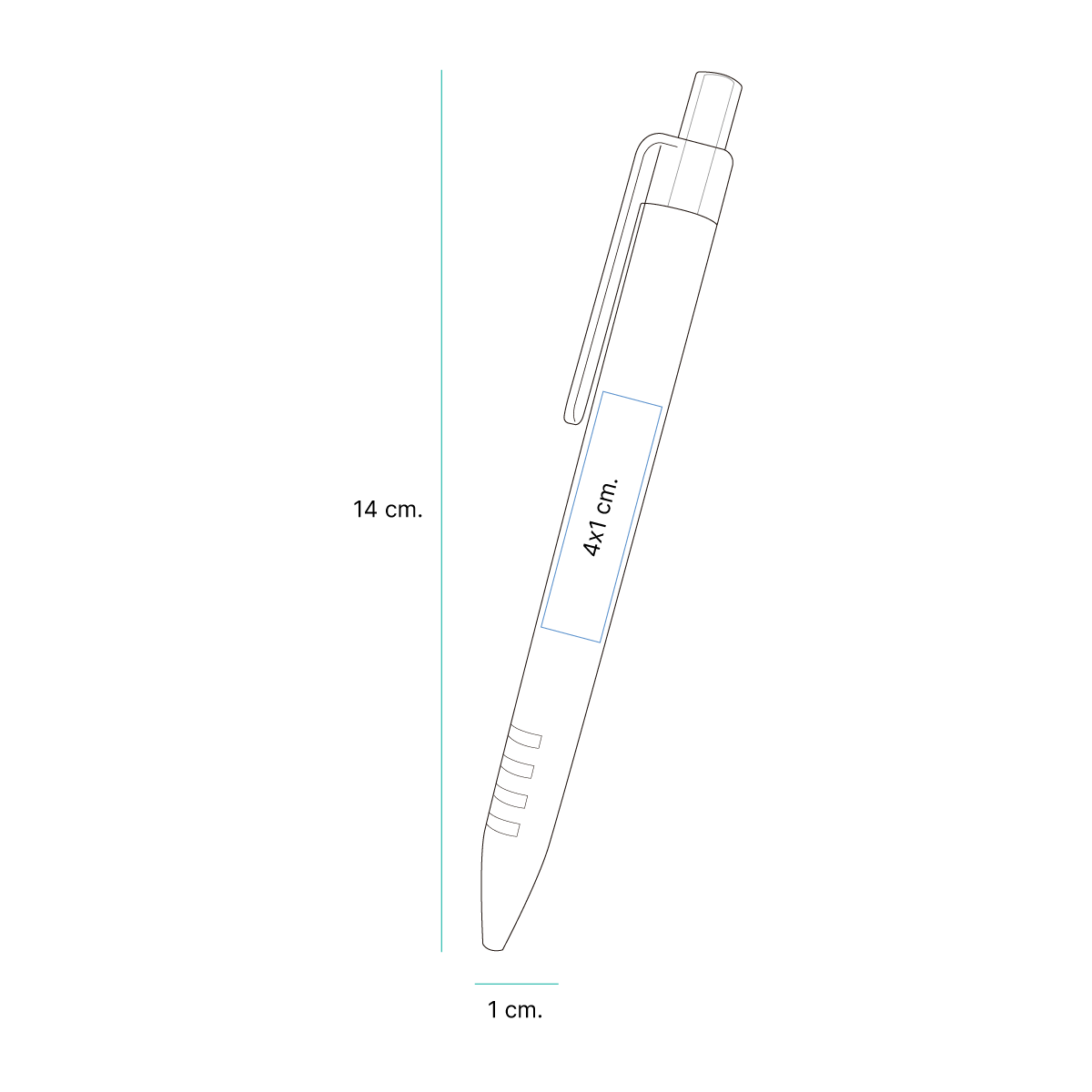 BOLÍGRAFO DE PLÁSTICO EVIA BL-038