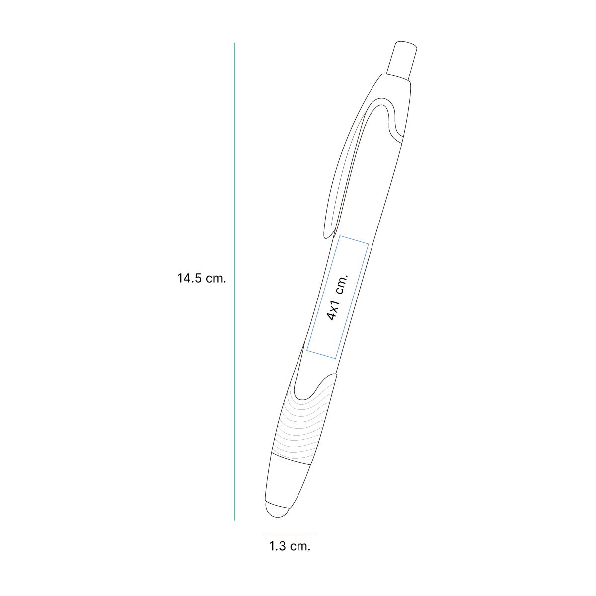 BOLÍGRAFO DE PLÁSTICO KASHAN BL-107