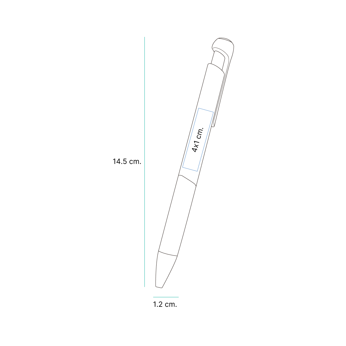 BOLÍGRAFO DE PLÁSTICO KARA BL-108