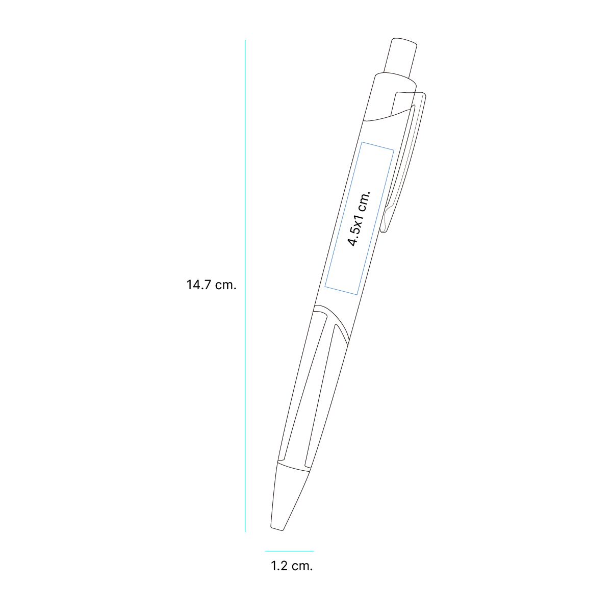 BOLÍGRAFO EN ALUMINIO MERSIN BL-120