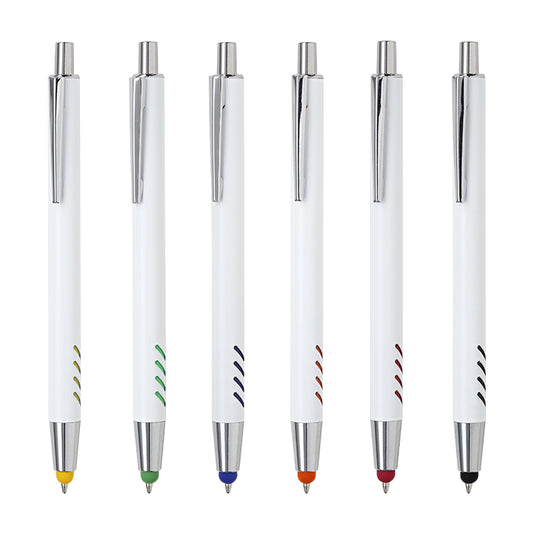 BOLÍGRAFO DE ALUMINIO BLANCO FORLI BL-129
