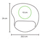 MOUSE PAD CON SOPORTE DE SILICÓN DK-067