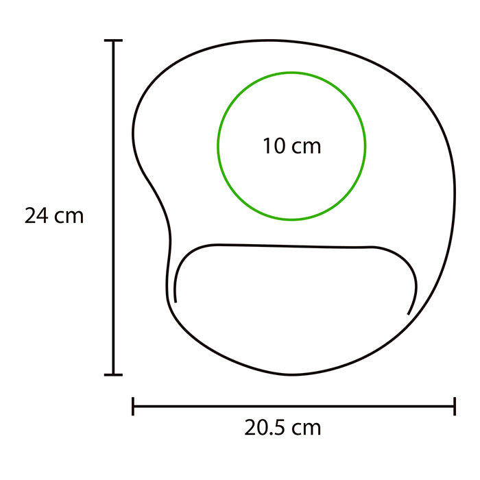 MOUSE PAD CON SOPORTE DE SILICÓN DK-067