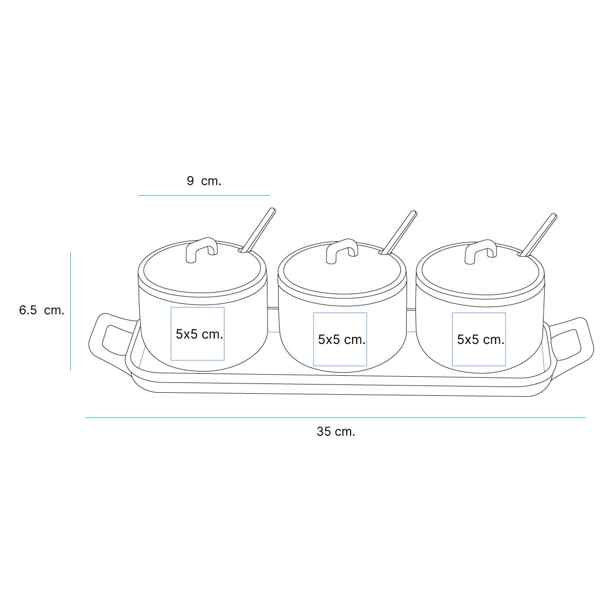 SET DE CONTENEDORES MARINCOLI HM-094