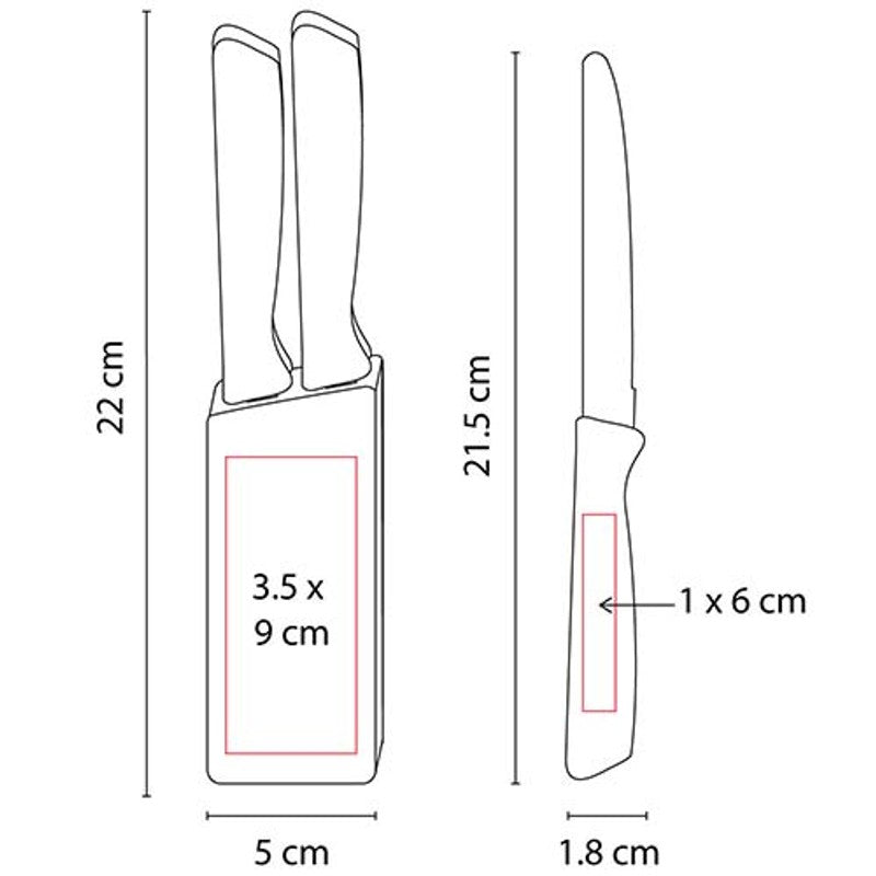SET DE CUCHILLOS CORVI KTC 100-
