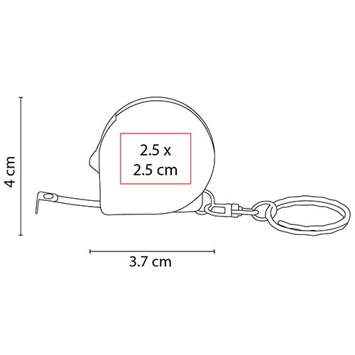 LLAVERO FLEXOMETRO MEASURE PRO 018