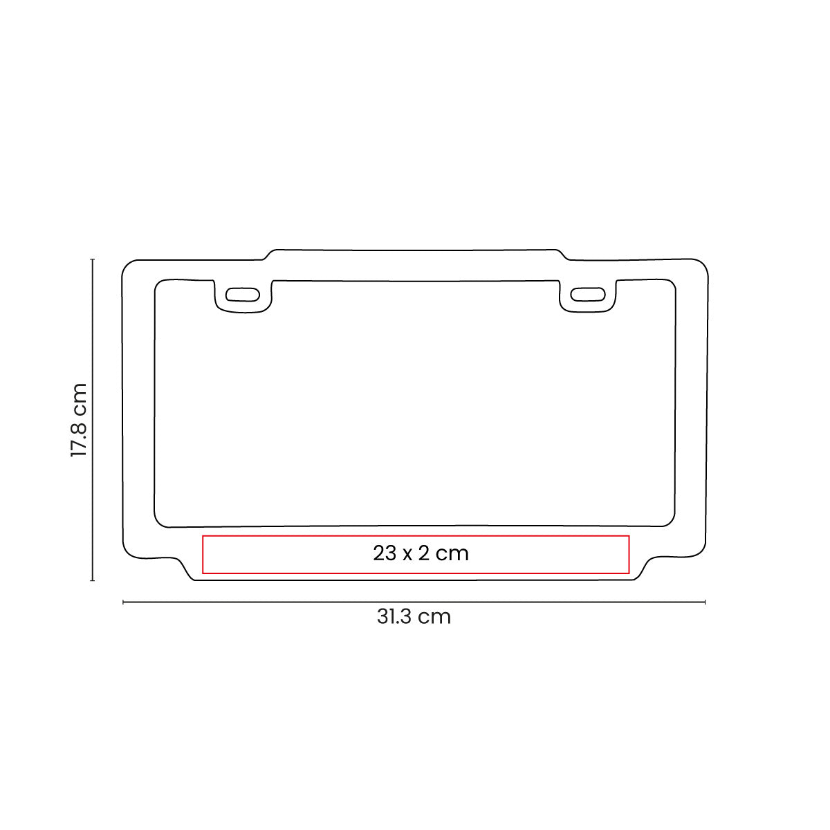 PORTA PLACA VAREK PRO 025