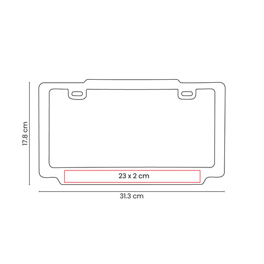 PORTA PLACA VAREK PRO 025