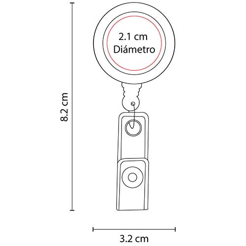PORTAGAFETE RETRACTIL PRO 027