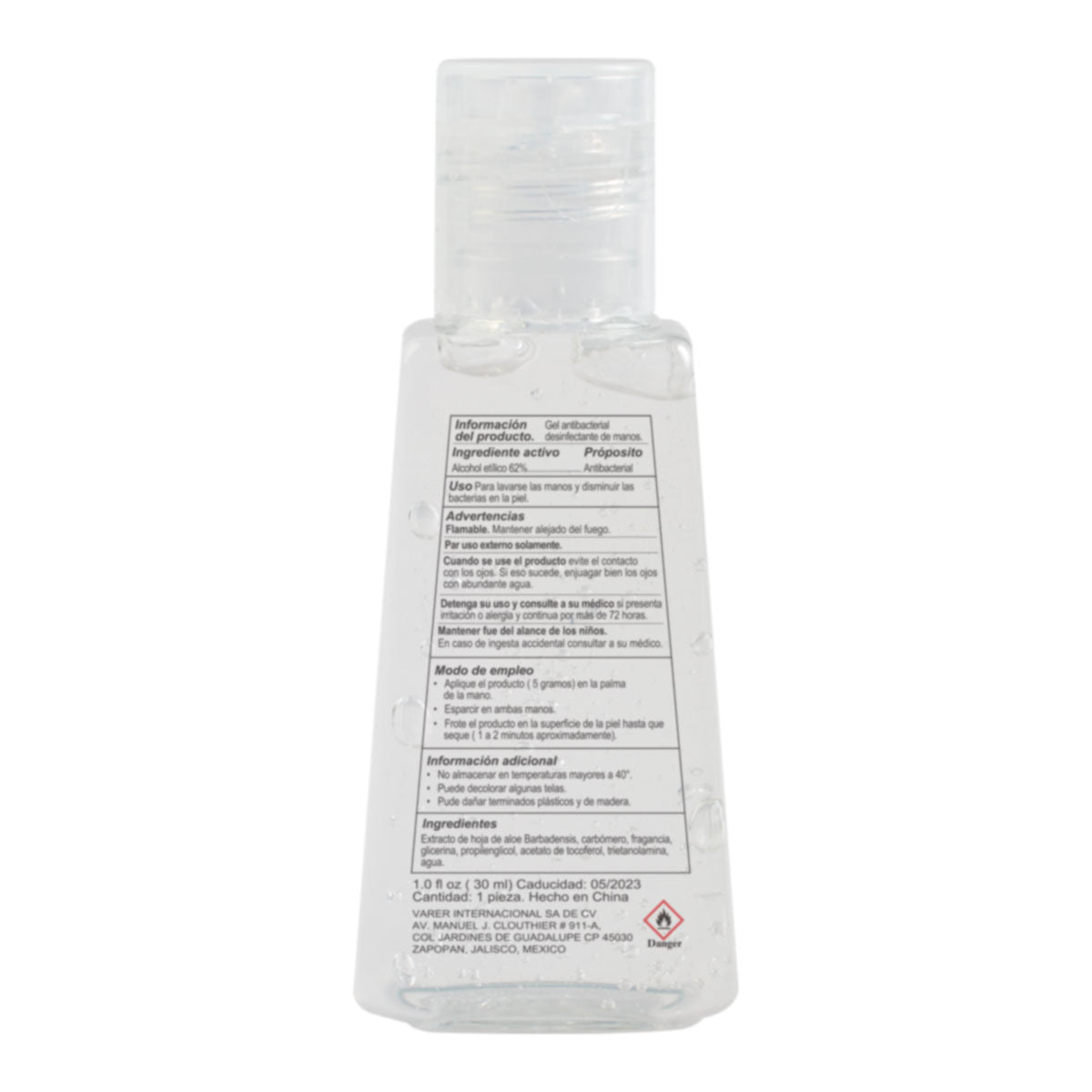 SANITIZANTE EN BOTE CUADRADO SLD 041