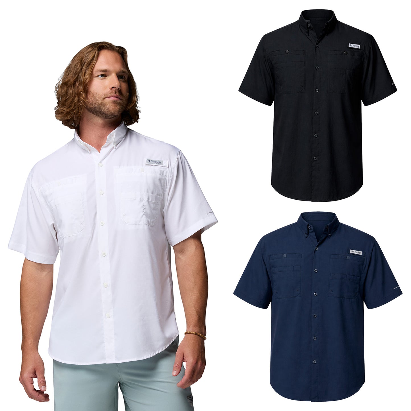 CAMISA COLUMBIA TAMIAMI MEN MC