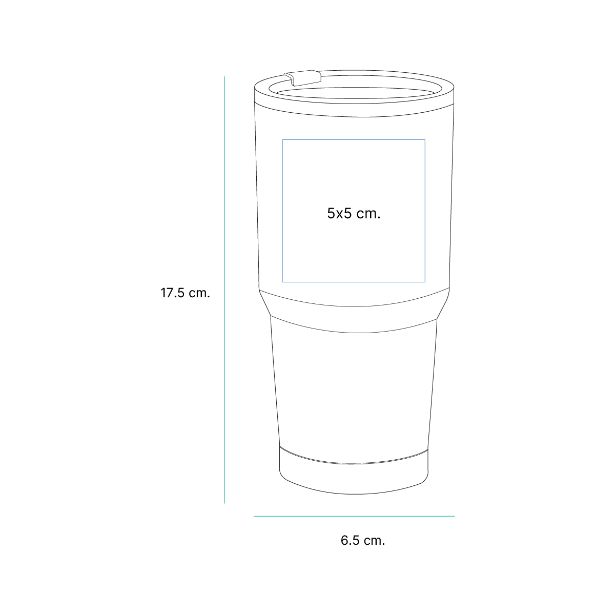 TERMO MAKAU. 600 ML TE-053