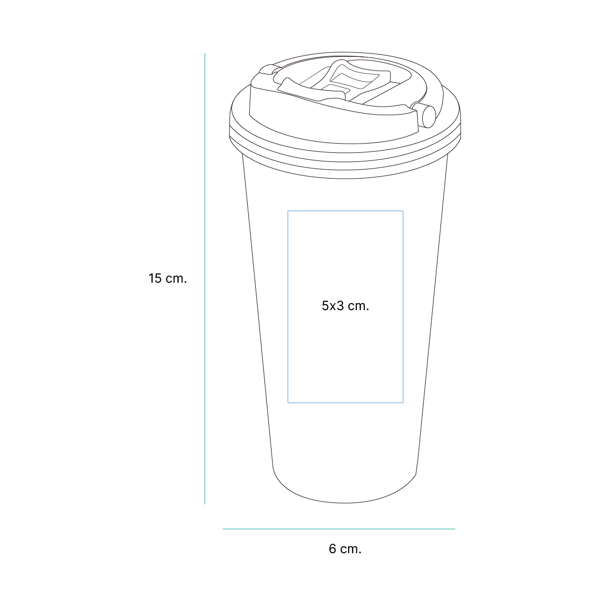 VASO DE ALUMINIO TE-093